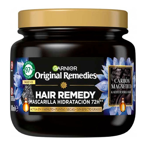 [3600542510332] Garnier Original Remedies Carbón Magnético Máscara Capilar Hidratante 340 mL L'Oréal