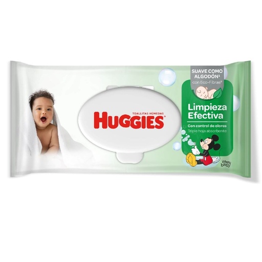 [7896018700628] Huggies Limpieza Efectiva 48 Toallitas Húmedas Kimberly Clark
