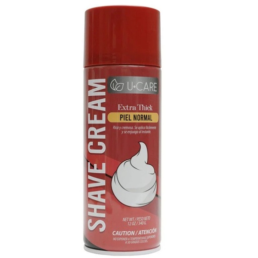 [6936097114860] U Care Espuma Afeitar Extra Thick Piel Normal 340 g
