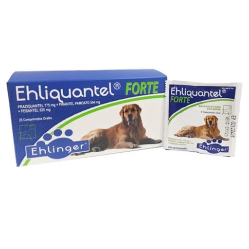 [7804622980541] Ehliquantel Forte Perros Raza Grande 1 Comprimido 35 kg Ehlinger