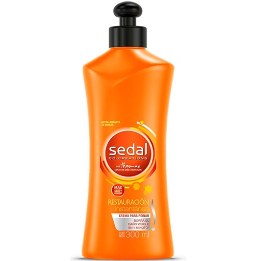 [7891150040175] Sedal Crema Para Peinar Restauración Instantánea 300 mL