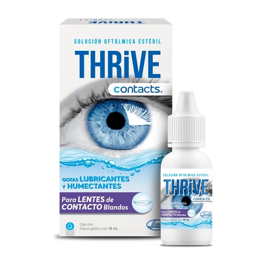 [736085419863] Thrive Contacts Gotas Lubricantes Lentes de Contacto 10 mL Sophia