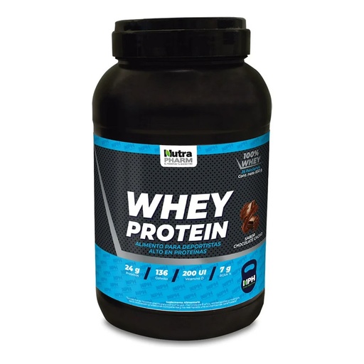 [7809576419376] Whey Protein Polvo Sabor Chocolate Cacao 850 g NutraPharm