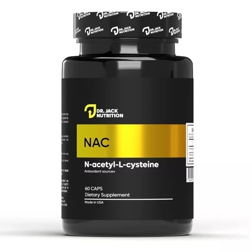 NAC N-Acetyl-L-Cysteine 600 mg 60 Cápsulas Dr. Jack Nutrition