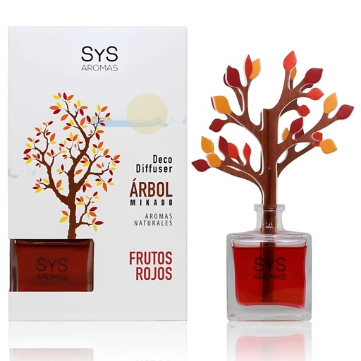 [8422828168014] SyS Aromas Difusor Deco Árbol Esencia Frutos Rojos 90 mL