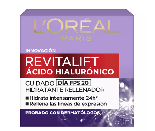 [7509552840322] Revitalift Ácido Hialurónico Crema Día FPS 20 50 mL L´oreal