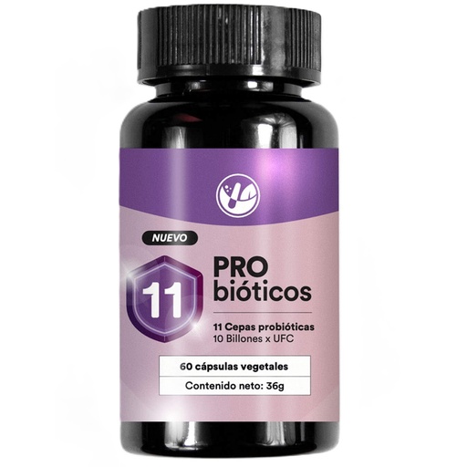 [9051671899128] Probióticos 11 Cepas (25.000 mill. UFC) 60 Cápsulas Natural Farm