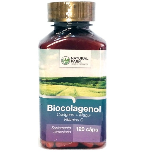 [2064007093487] BioColagenol (Colágeno + Maqui + Vit. C) 120 Cápsulas Natural Farm