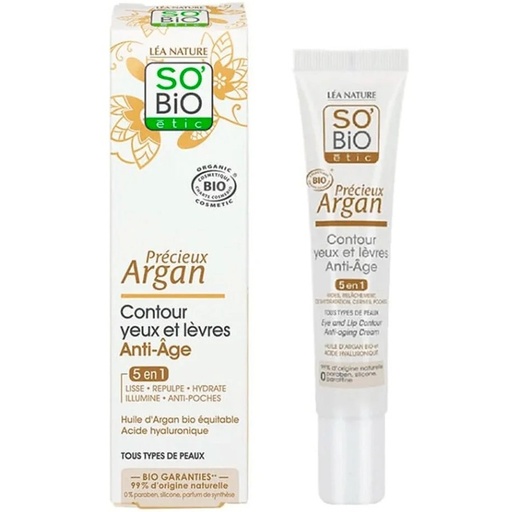 [3517360024241] So Bio Étic Contorno de Ojos y Labios Anti-Age 5en1 con Aceite de Argán