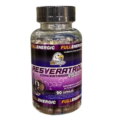 [2024820241212] Resveratrol Concentrado 1500 mg 90 Cápsulas Full Energic