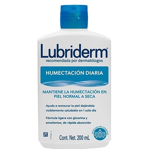 [7702031244493] Lubriderm Humectación Diaria Crema Corporal Piel Normal a Seca 200 mL Johnson & Johnson