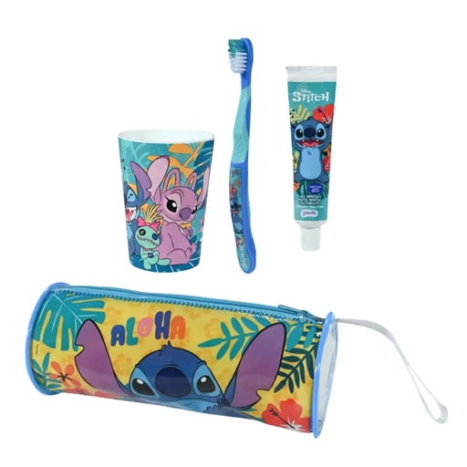 [7804915531337] Stitch Cepillo + Pasta Dental 50 g + Vaso + Estuche Gelatti