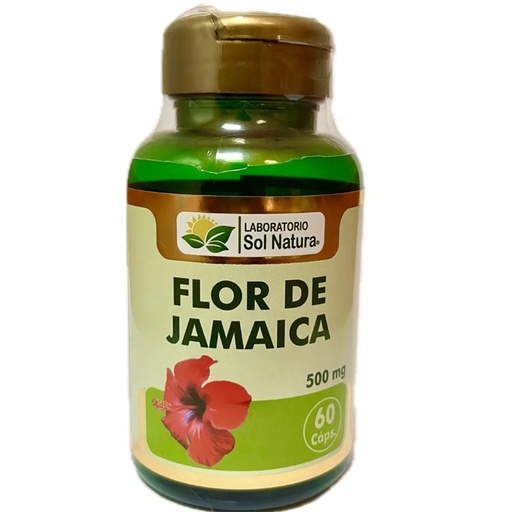 [10117013] Flor de Jamaica/ Hibiscus 500 mg 60 Cápsulas SolNatura