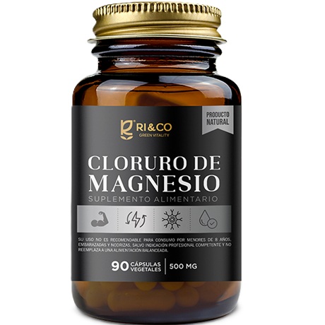 [0731416414104] Cloruro de Magnesio 1.000 mg/2Caps 90 Cápsulas Veganas Ri&Co