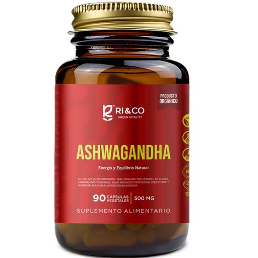 [731416414234] Ashwagandha 1.000 mg/2Caps 90 Cápsulas Veganas Ri&Co