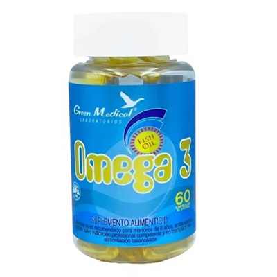 [0764451423442] Omega 3 Fish Oil 60 Cápsulas Green Medical