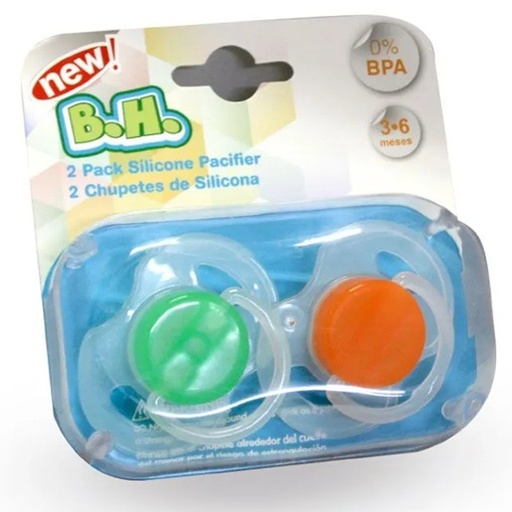 [8850217000131] BH Chupete de Silicona 3 a 6 meses 2 Unidades
