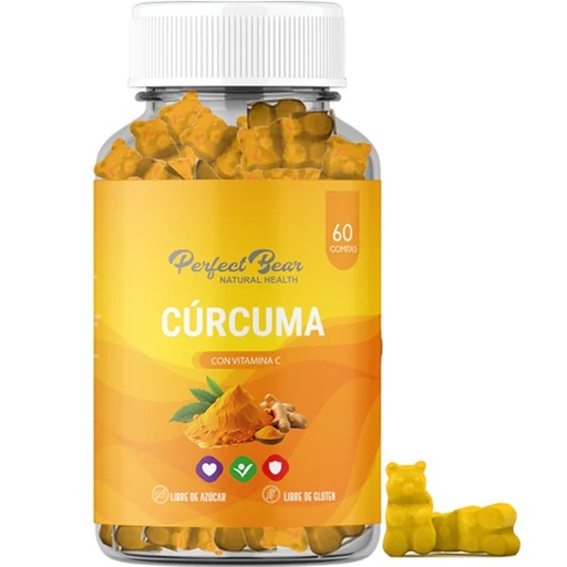 [7371869651676] Cúrcuma con Vitamina C 60 Gomitas Perfect Bear