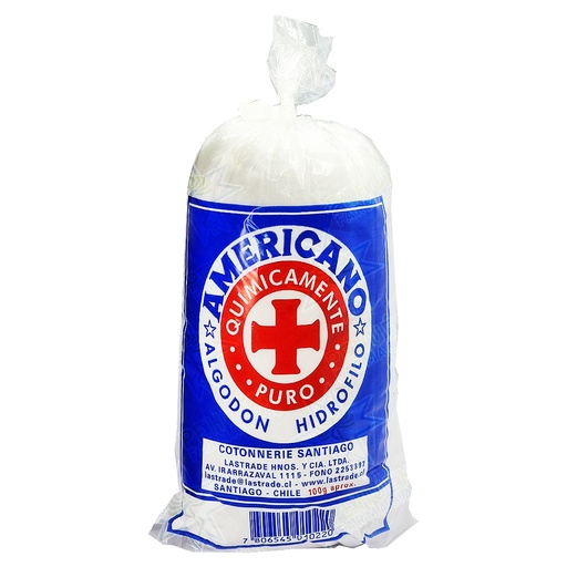 [7806545010213] Americano Algodón Hidrófilo Corriente 50 g Lastrade