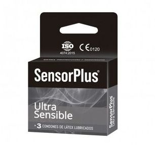 [7804676070076] Sensor Plus Ultra Sensible 3 Preservativos