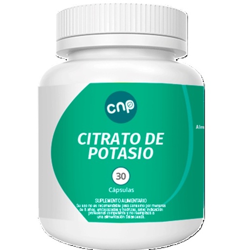 [737186232863] Citrato de Potasio 600 mg 30 Cápsulas Cnp