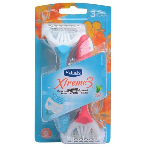 [7751827001246] Schick Xtreme3 Hawaiian Tropic 6 Máquinas de Afeitar