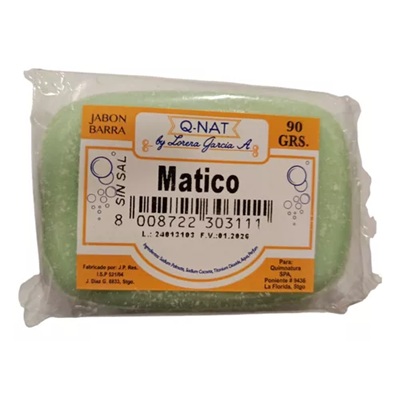 [8008722303111] Jabón en Barra Matico 90 g Q-NAT