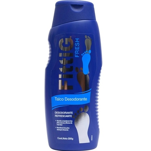 [7800018125213] Fittig Fresh Talco Desodorante para Pies 200 g Andrómaco*