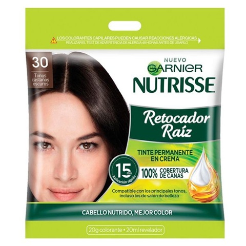 [8901526566037] Garnier Nutrisse Retocador de Raíz 30 Castaños Oscuros