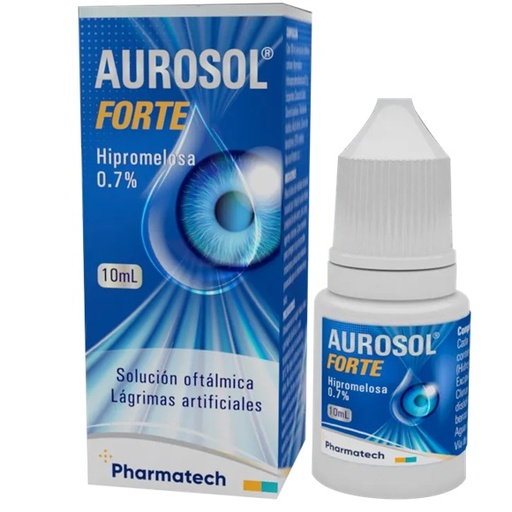 [7804657990805] Aurosol Forte 0,7 % Gotas Oftálmicas 10 mL Pharmatech*