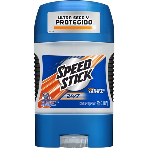 [7509546045320] Speed Stick Xtreme Ultra 24/7 Gel Antitranspirante Hombre 85 g Colgate