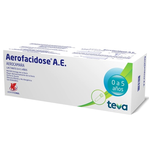 [7800007484024] Aerofacidose Aerocámara Antiestática Lactante 0-5 Años Laboratorio Chile