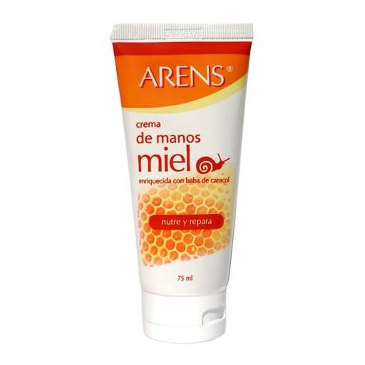 [7804916207231] Arens Crema de Manos Miel y Baba de Caracol Nutre y Repara 75 mL