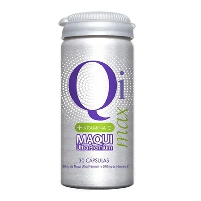 [7804637360277] Qi Max + Vit. C Maqui Ultra Premium 30 Cápsulas Newscience