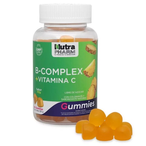 [7809576419864] B-Complex + Vit C 60 Gomitas NutraPharm