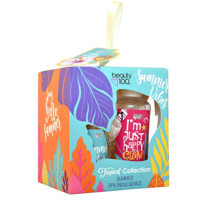 [7805633022114] Beauty 100 Tropical Collection Body Splash 50 mL + Shower Gel 100 mL
