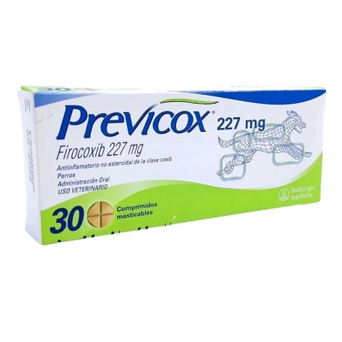 [7809599502482] Previcox Perros 227 mg 30 Comprimidos Masticables Boehringer Ingelheim