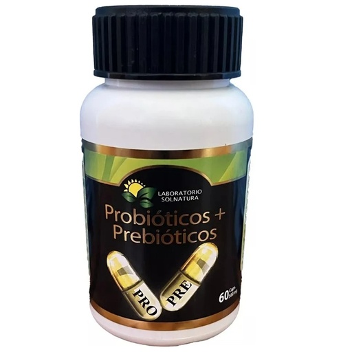 [10113034] Probióticos + Prebióticos 60 Cápsulas SolNatura