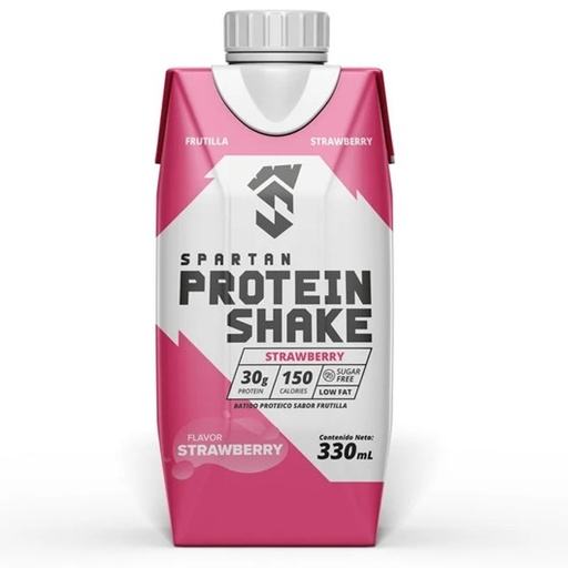 [7804676660628] Spartan Protein Shake Sin Azucar Frutilla 330mL