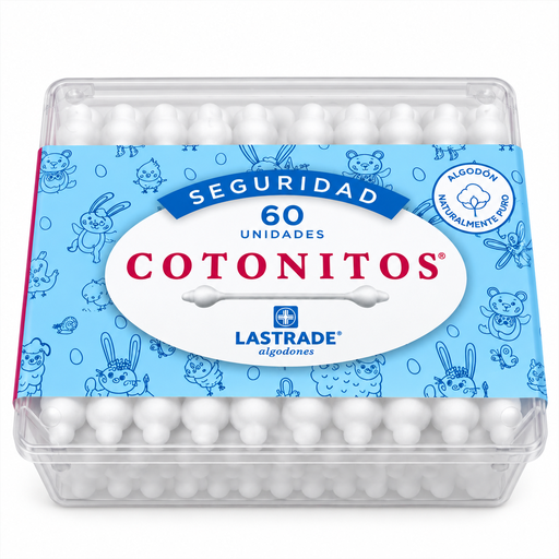 [7806545000573] Lastrade Cotonitos Seguridad 60 Unidades