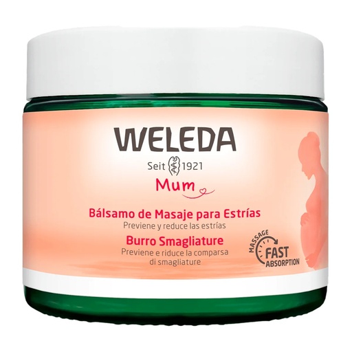 [4001638530088] Weleda Mum Bálsamo de Masaje para Estrías 150 mL