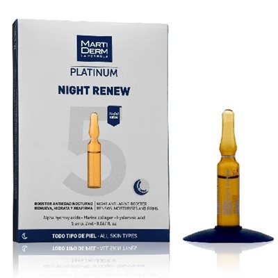 [8437019178024] MartiDerm Night Renew 5 Ampollas x 2 mL