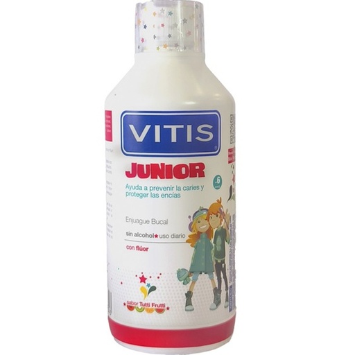 [8427426069343] Vitis Junior Enjuague Bucal Intantil +6a 500 mL Dentaid