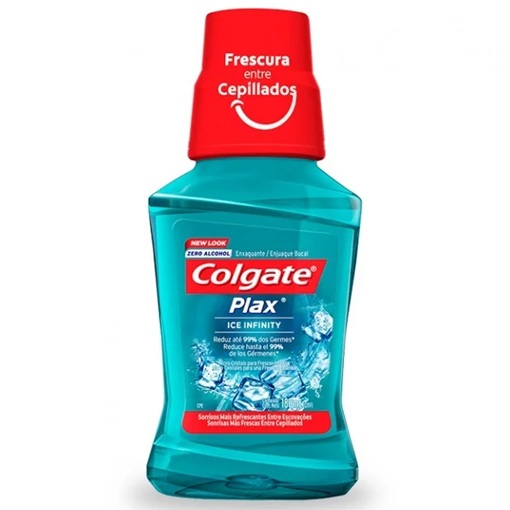 [7891024039625] Colgate Plax Ice Infinity Zero Alcohol Enjuague Bucal 180 mL