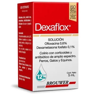 [7797600010173] Dexaflox Gato/Perro/Caballo (0,6/0,1) % Soluc. Oftálmica 5 mL Brouwer