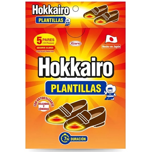 [4987067827701] Hokkairo Plantillas para Zapatos 7 Hrs 5 Pares