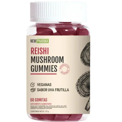 [0659525548636] Reishi Mushroom 60 Gomitas Vegan NewPharma