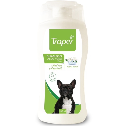 [7805505005436] Traper Shampoo Perros Aloe Vera Aroma Jazmín 260 mL Anasac
