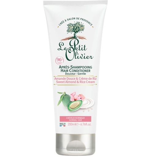 [3549620008432] Acondicionador Cabello Normal con Crema de Almendra Dulce y Arroz 200 mL Le Petit Olivier