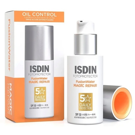 [8429420251175] Fotoprotector Fusion Water Magic Repair Oil Control FPS 50 50 mL Isdin